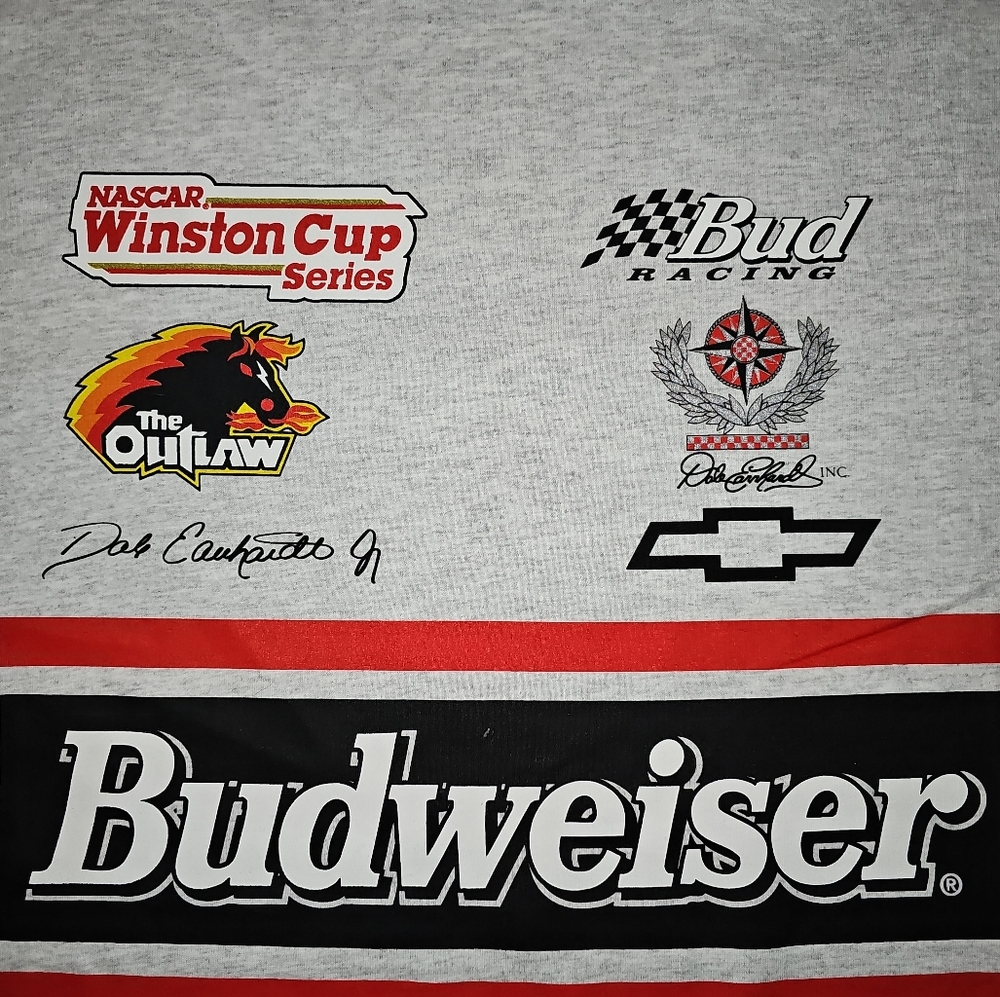 #12 Vintage 90's Dale Jr. Budweiser Gray